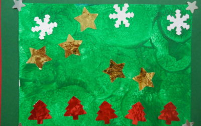 Chocolats et carte de Noël en maternelle