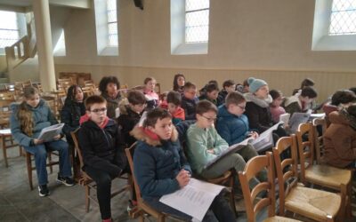 Répétition des chants Chœur d’écoles