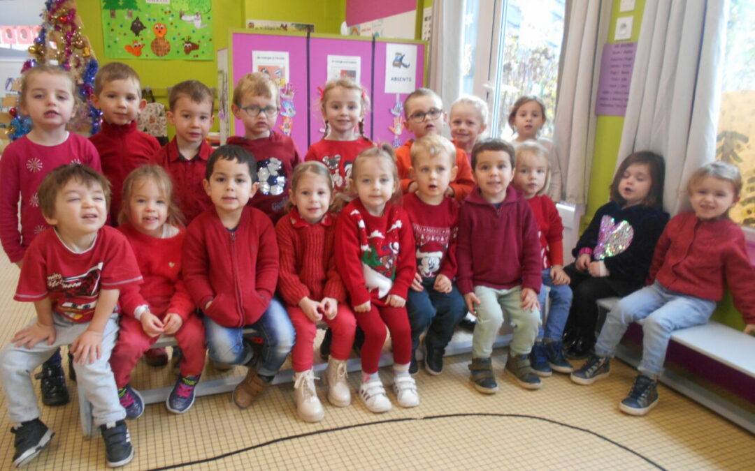 Journée rouge en maternelle