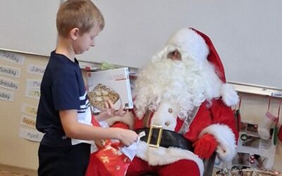 La venue du Père Noël en classe de CM