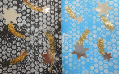 Carte de bonne année en maternelle